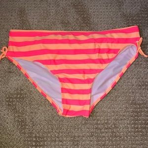 Striped orange and pink bottoms